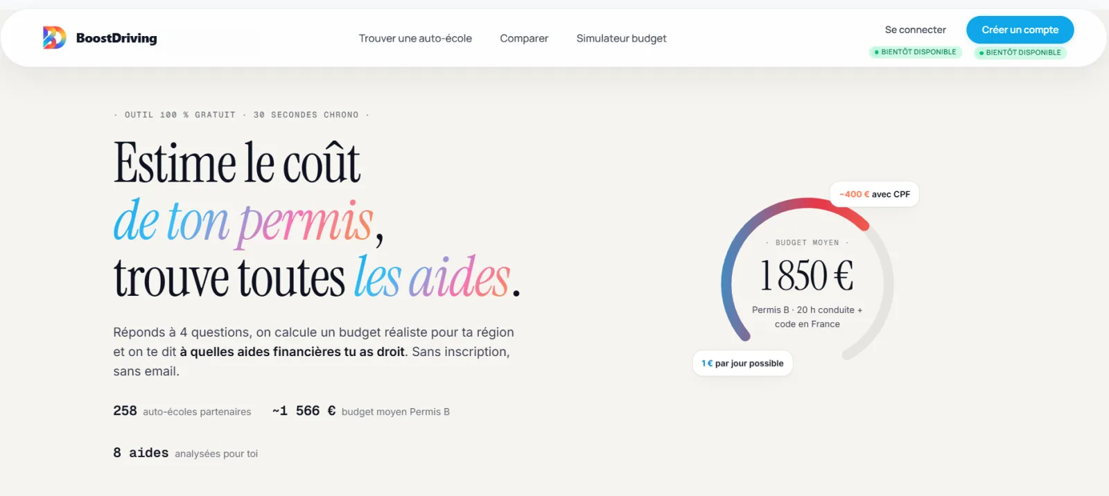 BoostDriving — Le permis, sans la galère.