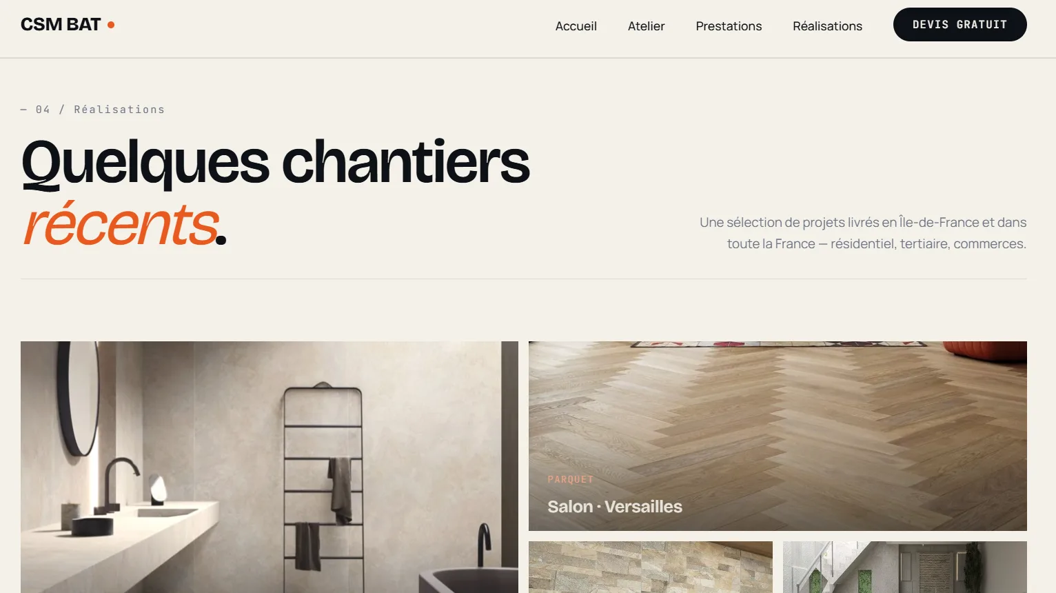 CSM BAT — Donner du grain à un savoir-faire.