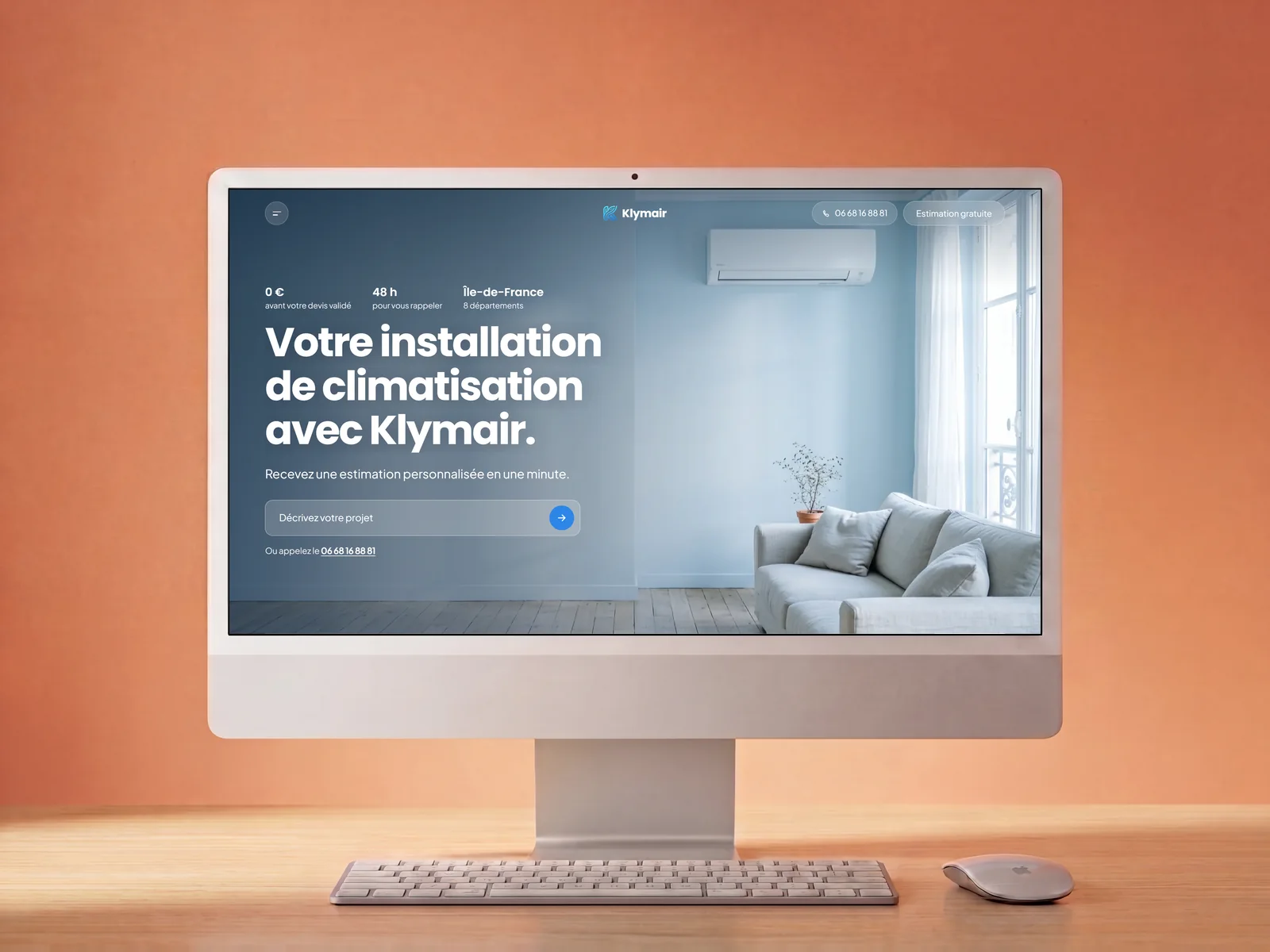 Klymair — La climatisation, sans courir après un devis.