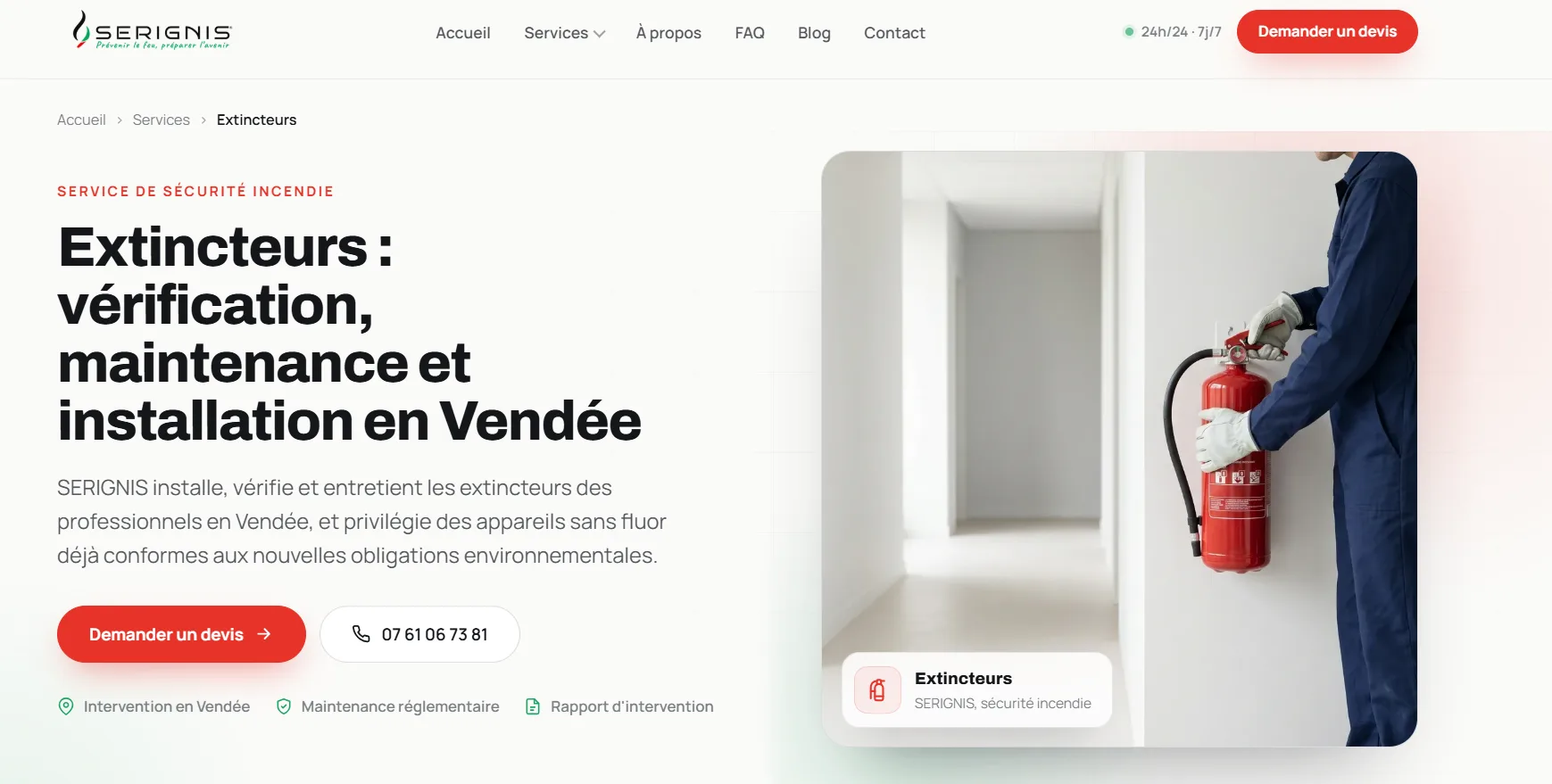 SERIGNIS — La sécurité incendie, sans zone d’ombre.