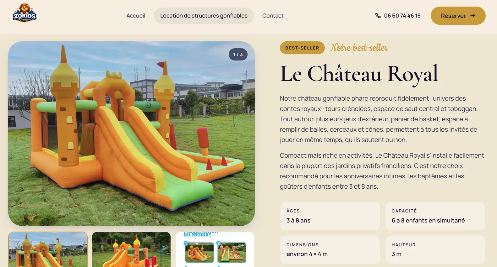 ZoKids — Le royaume des fêtes, livré à domicile.