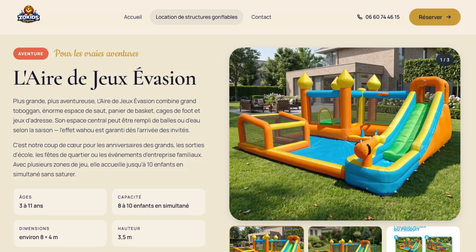 ZoKids — Le royaume des fêtes, livré à domicile.